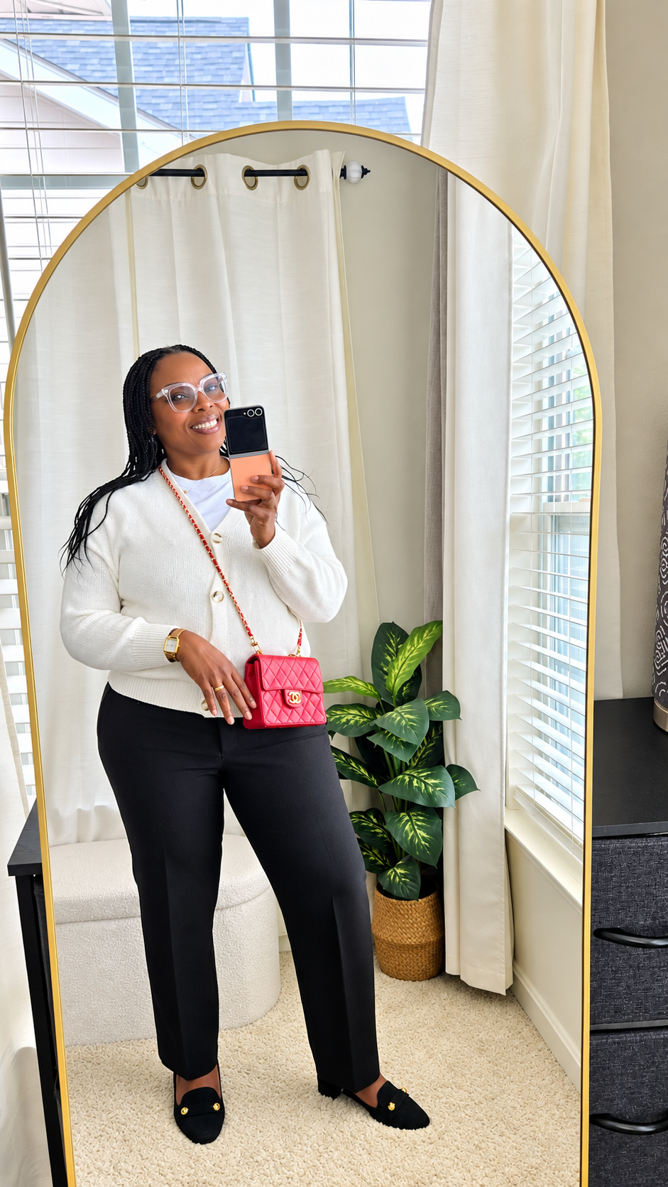 Chanel Vintage Red Quilted Lambskin Mini Flap Bag