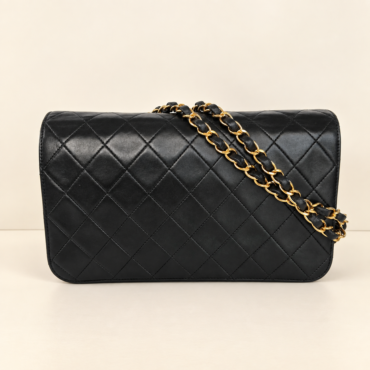 CHANEL VINTAGE MATELASSE LAMBSKIN CHAIN SHOULDER BAG