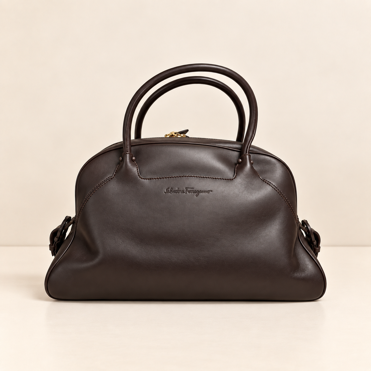 SALVATORE FERRAGAMO VINTAGE LEATHER HANDBAG