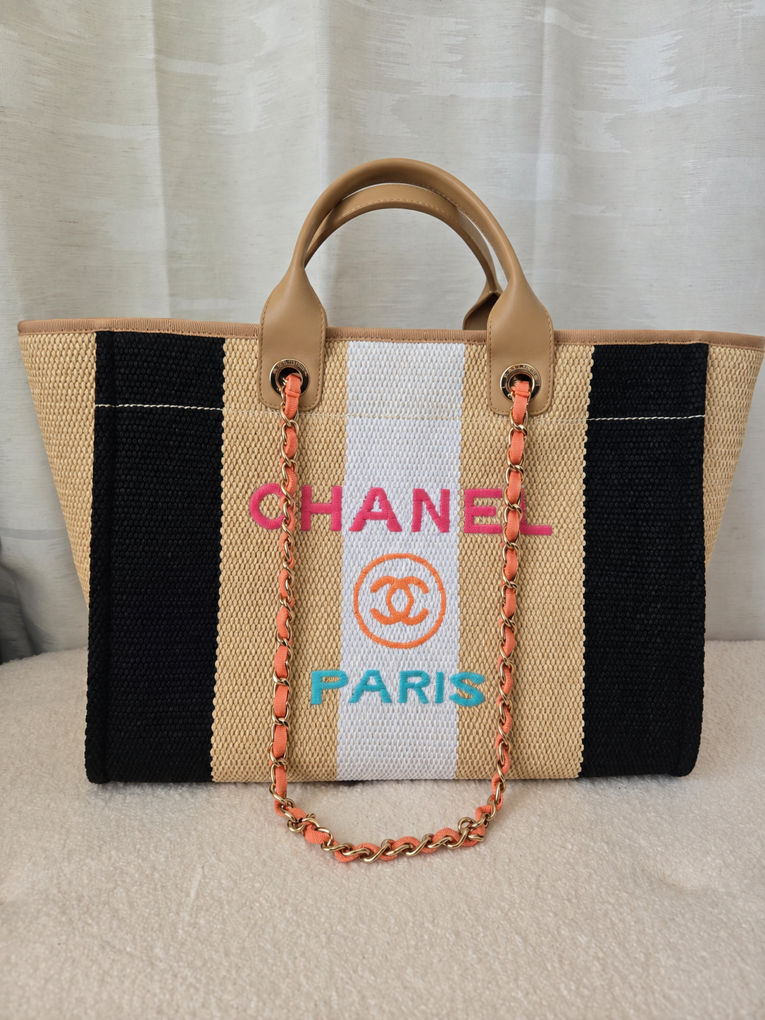 RARE CHANEL DAUVILLE LARGE TOTE BAG CRUISE 2020 LIMITED EDITION
