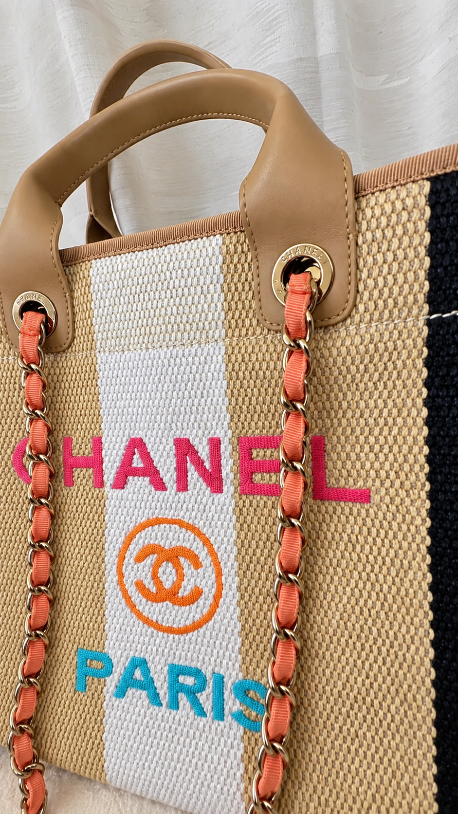 RARE CHANEL DAUVILLE LARGE TOTE BAG CRUISE 2020 LIMITED EDITION