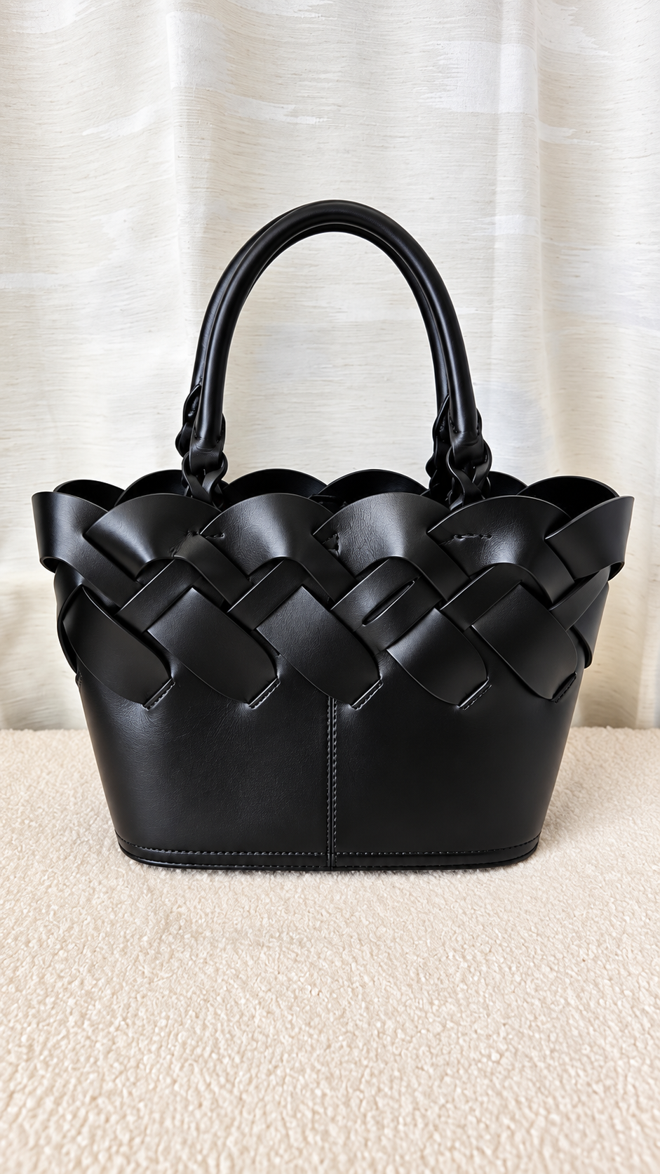 PRADA TRES INTRECCIO TOTE BAG