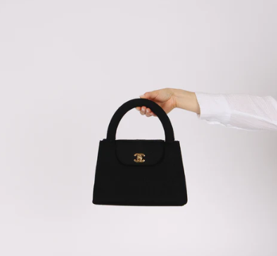 Ultra-Rare Chanel 1998 Black Rope Kelly